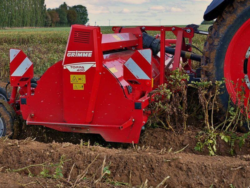 Grimme Tpa 400 4-row haulm tper, row width 75 cm, hydraulic height