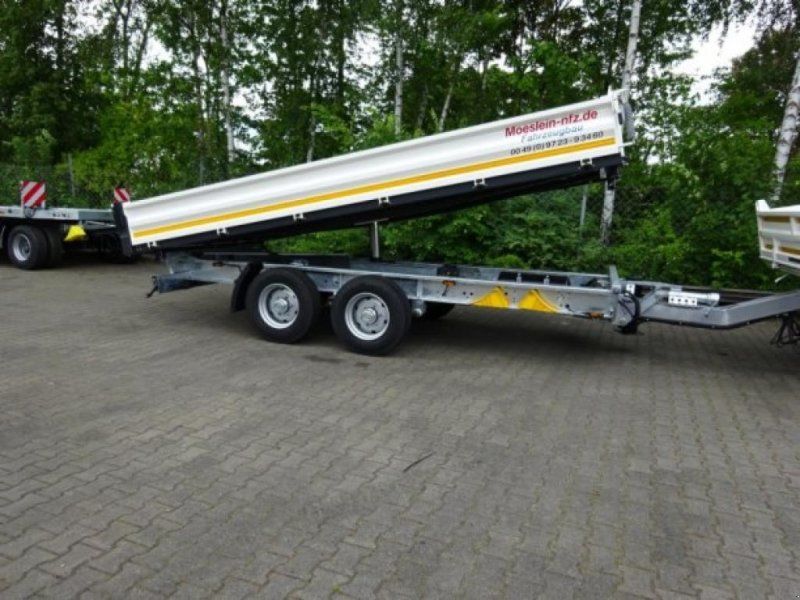 Möslein TTD11 weiß neuer Tandem 3- Seitenkipper Tieflader