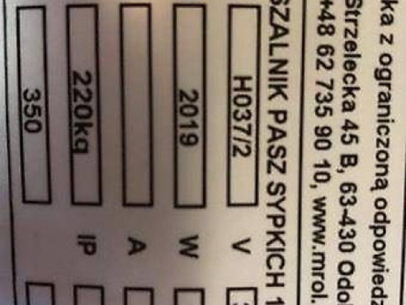 Rol-Ex mieszalnik pasz sypkich H037/2 (1000 kg)