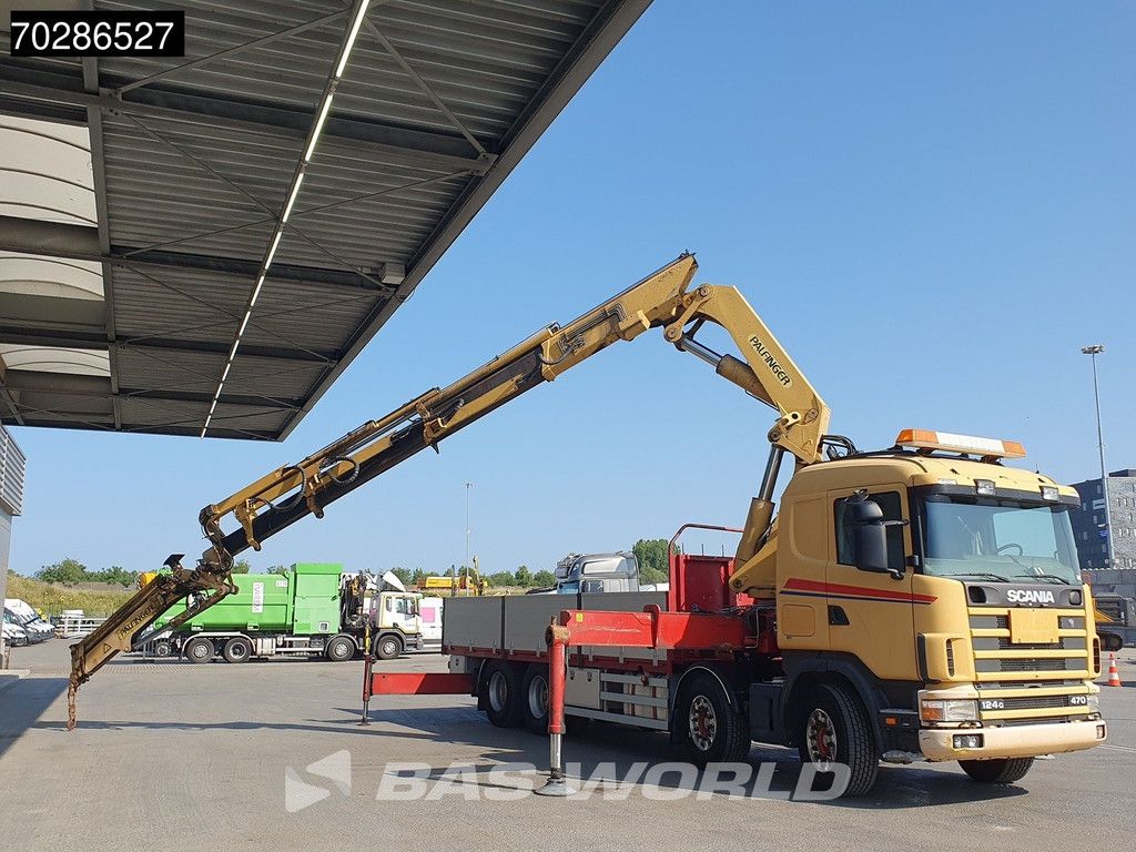 Scania 124G 470 8X4 Palfinger PK45000 C4 Crane Kran Fly-Jib Manual Steering Axle Euro 3