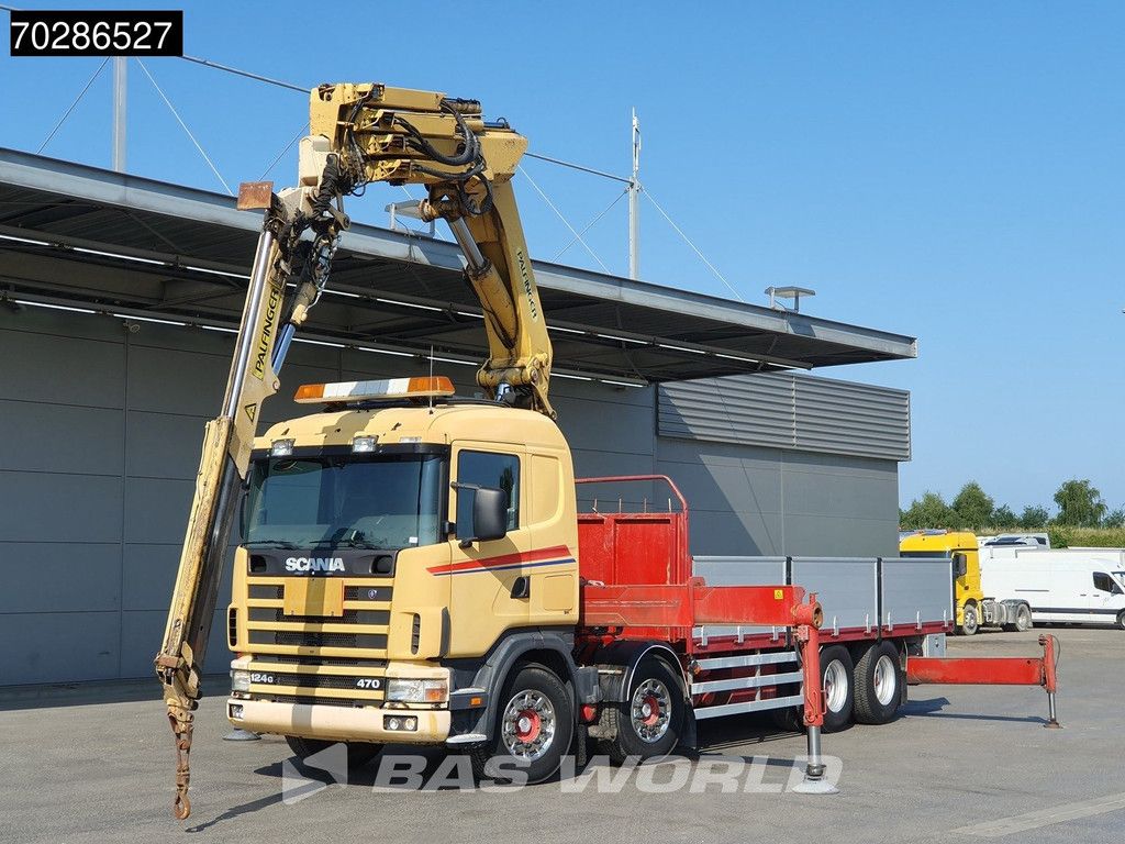 Scania 124G 470 8X4 Palfinger PK45000 C4 Crane Kran Fly-Jib Manual Steering Axle Euro 3