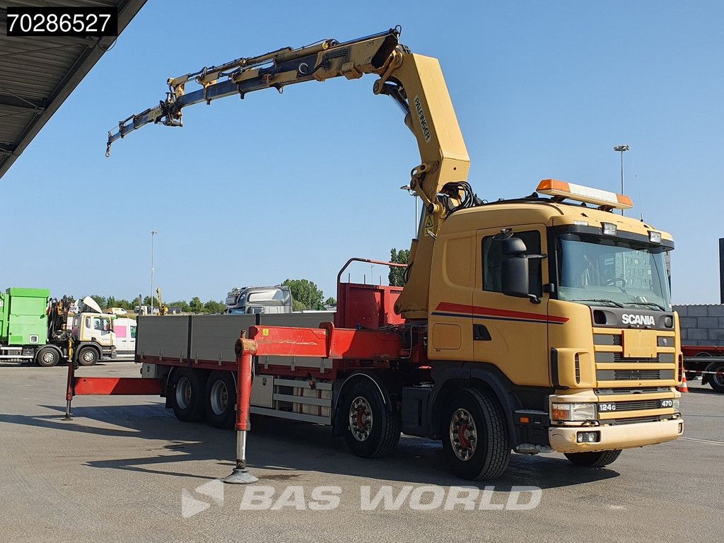 Scania 124G 470 8X4 Palfinger PK45000 C4 Crane Kran Fly-Jib Manual Steering Axle Euro 3