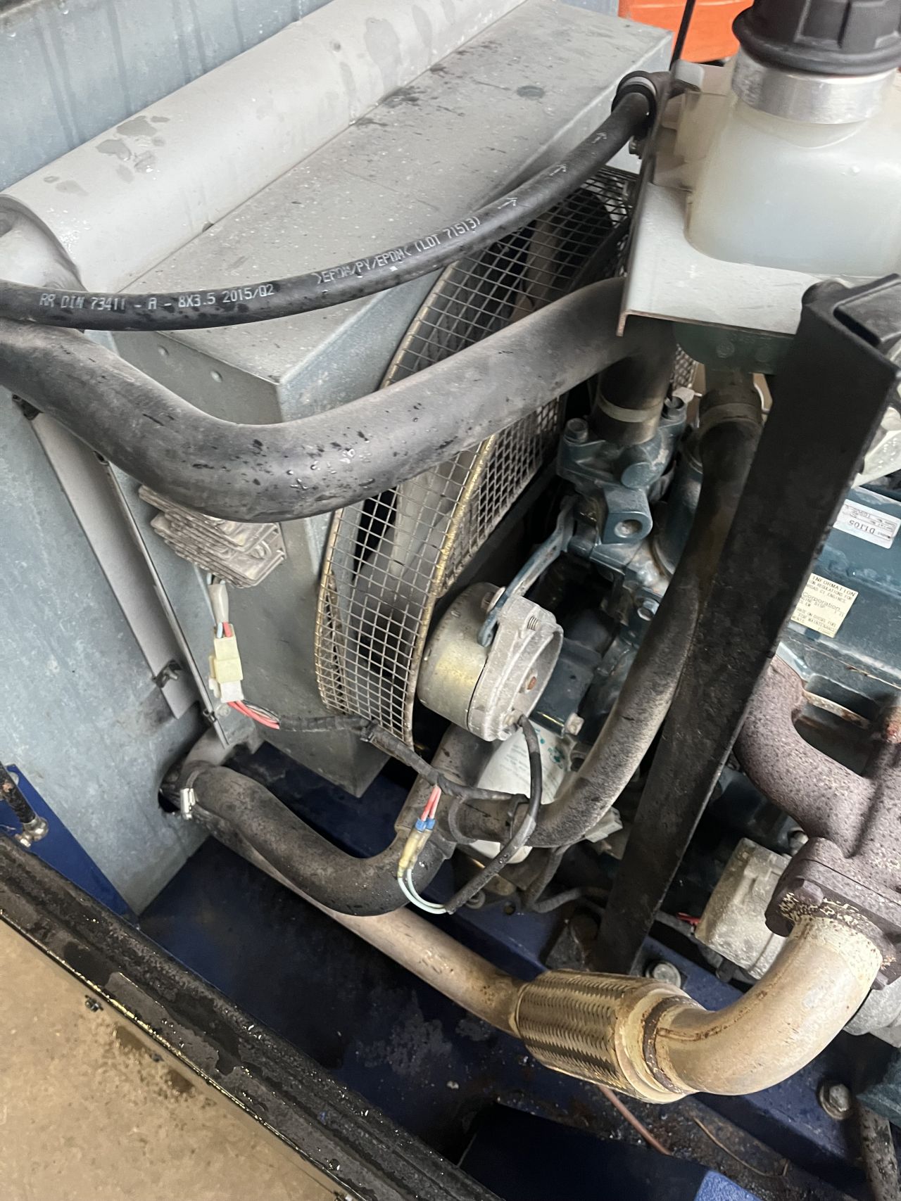 Compair 2.5 kuub compressor met koeler
