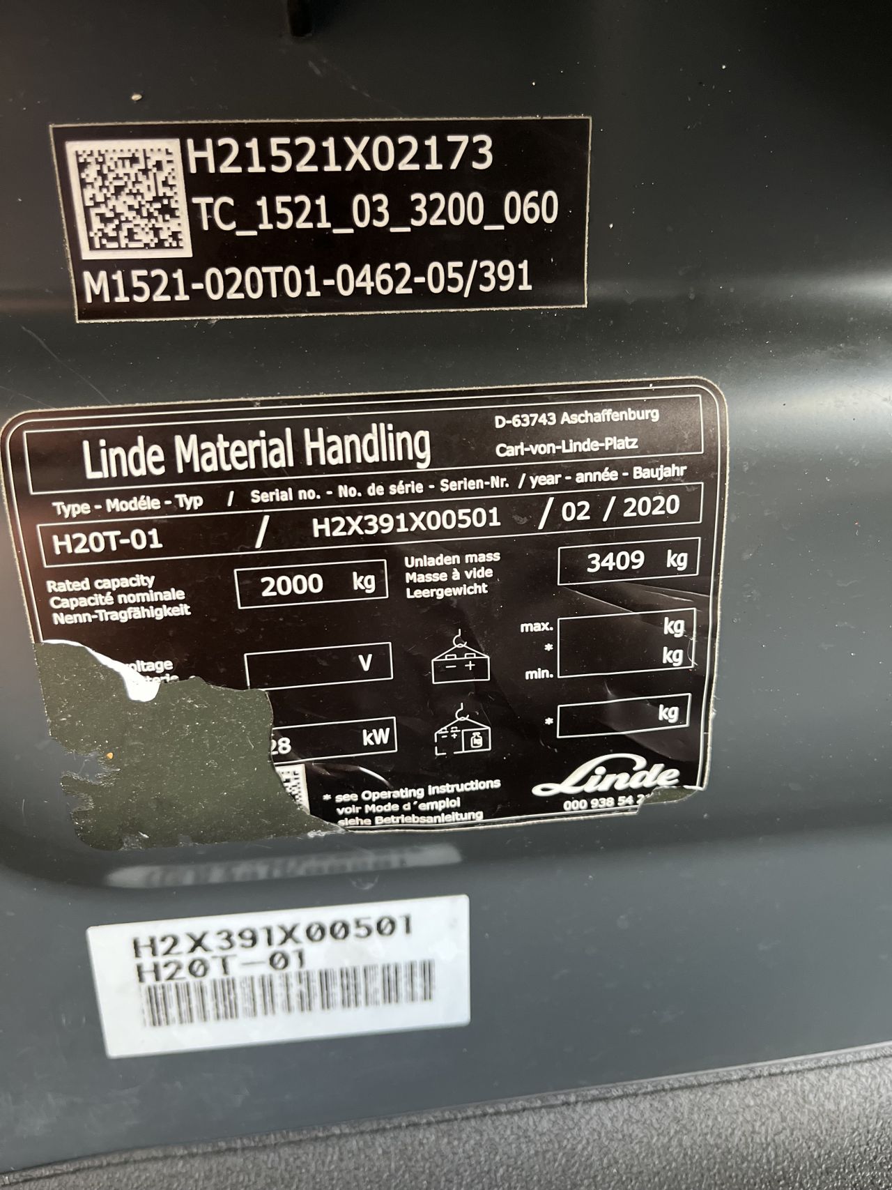 Linde H20T Evo LPG