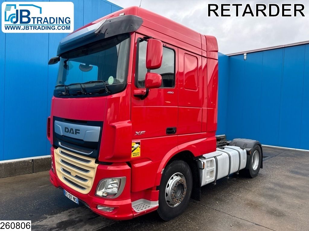 DAF XF 480 EURO 6, Retarder, Standairco, PTO