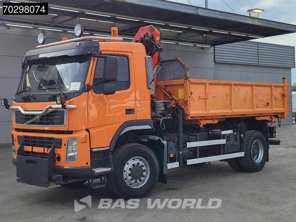 Volvo FM FM 340 4X4 4x4 Crane Palfinger PK10501 Tipper Big-Axle Full Steel