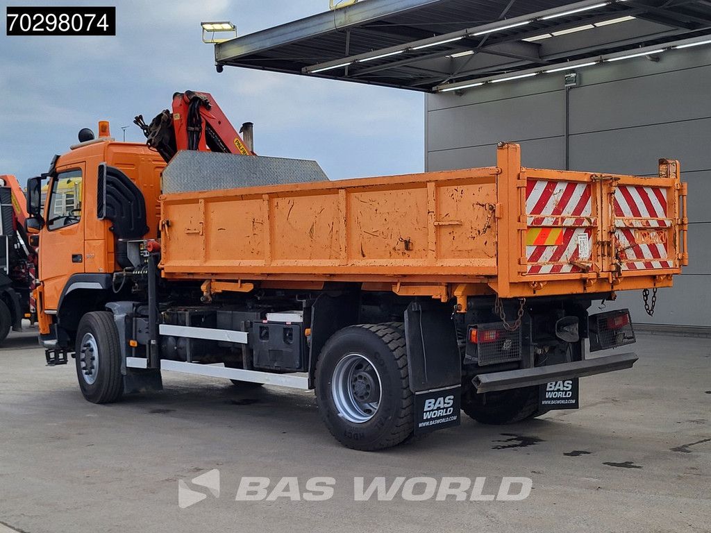 Volvo FM FM 340 4X4 4x4 Crane Palfinger PK10501 Tipper Big-Axle Full Steel