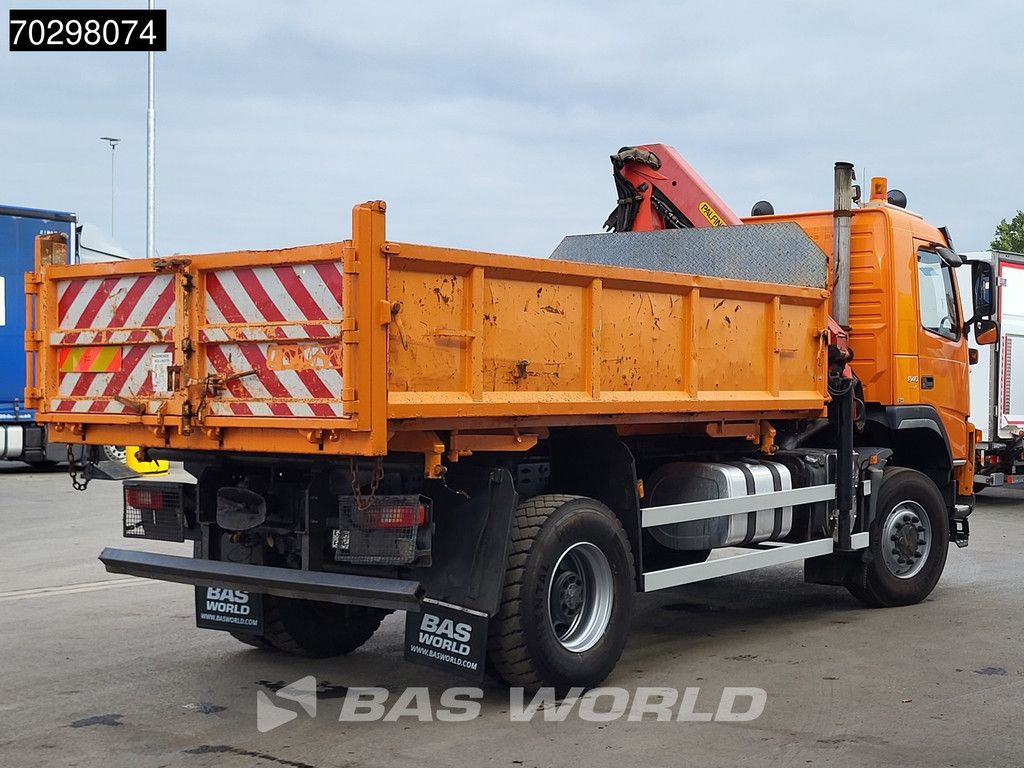 Volvo FM FM 340 4X4 4x4 Crane Palfinger PK10501 Tipper Big-Axle Full Steel