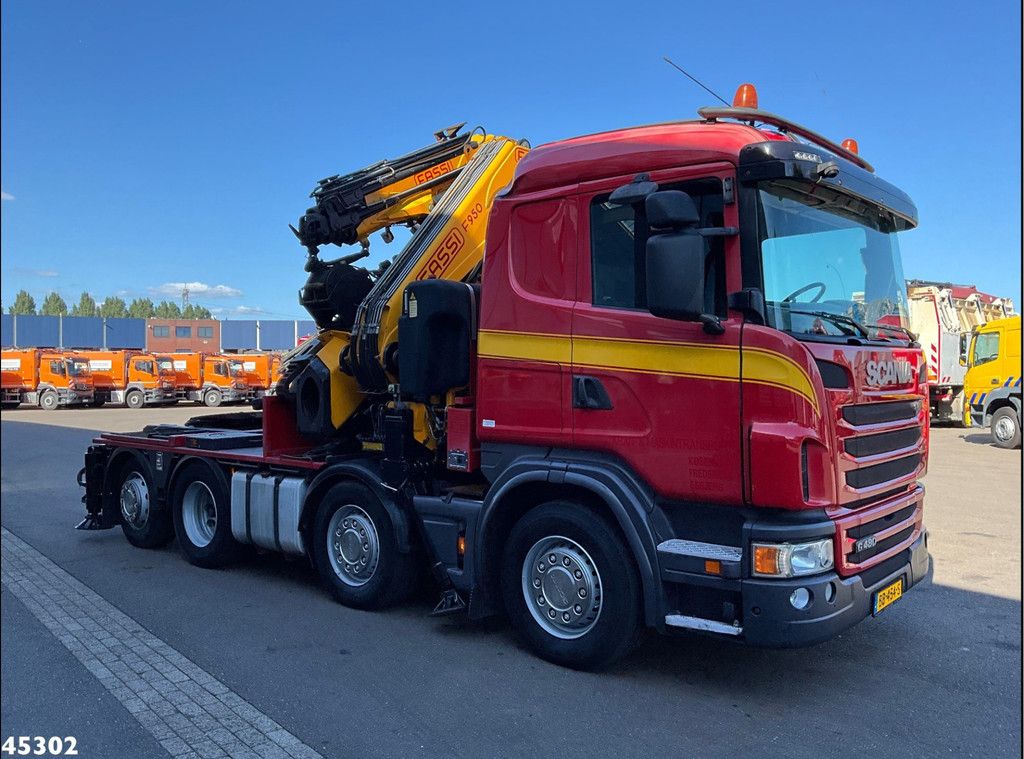 Scania G 480 8x2 Fassi 95 Tonmeter ladkraan + Fly-Jib