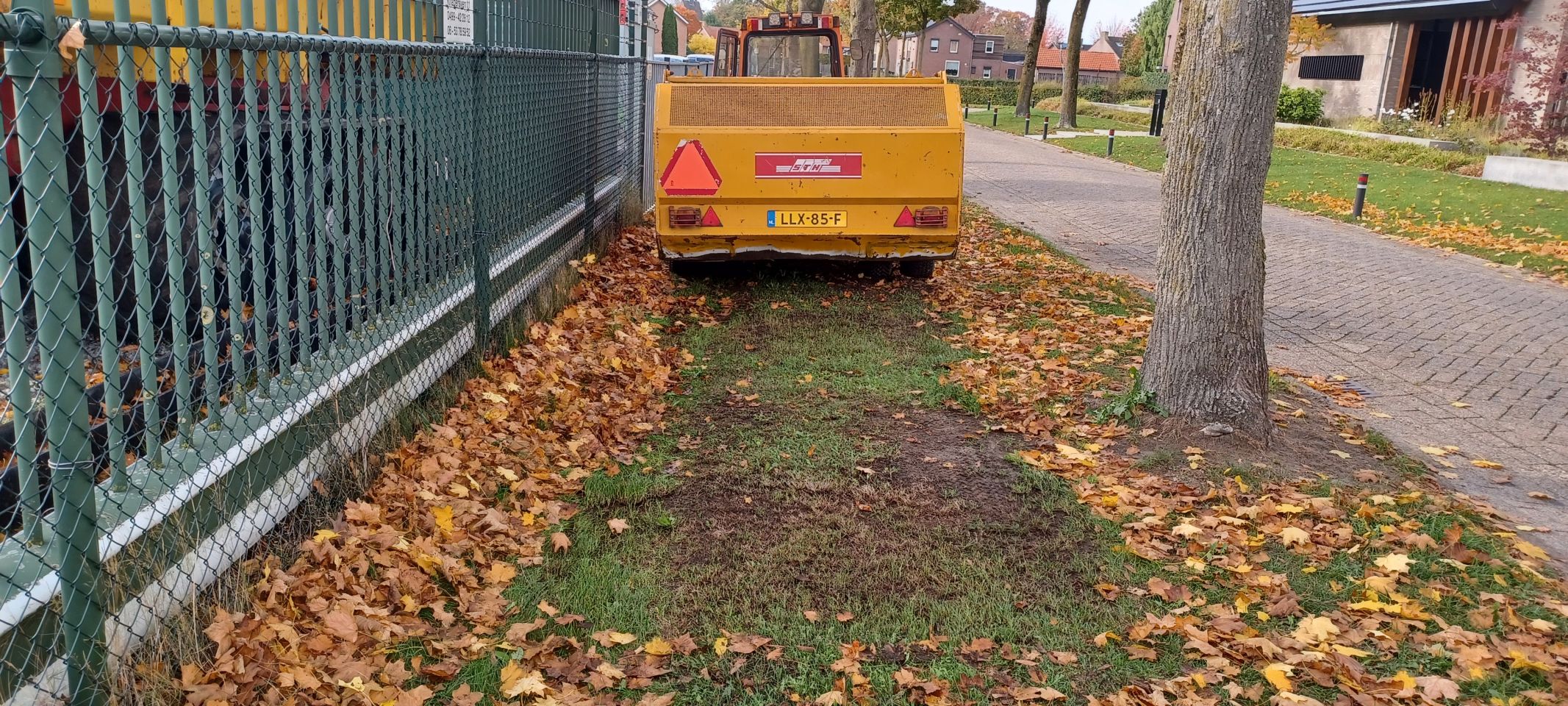 Bladzuiger en bladveegmachine 180 cm