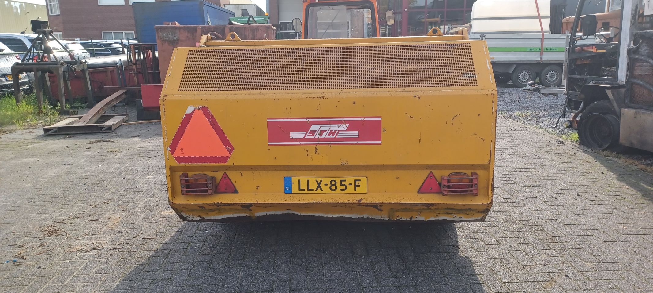Bladzuiger en bladveegmachine 180 cm