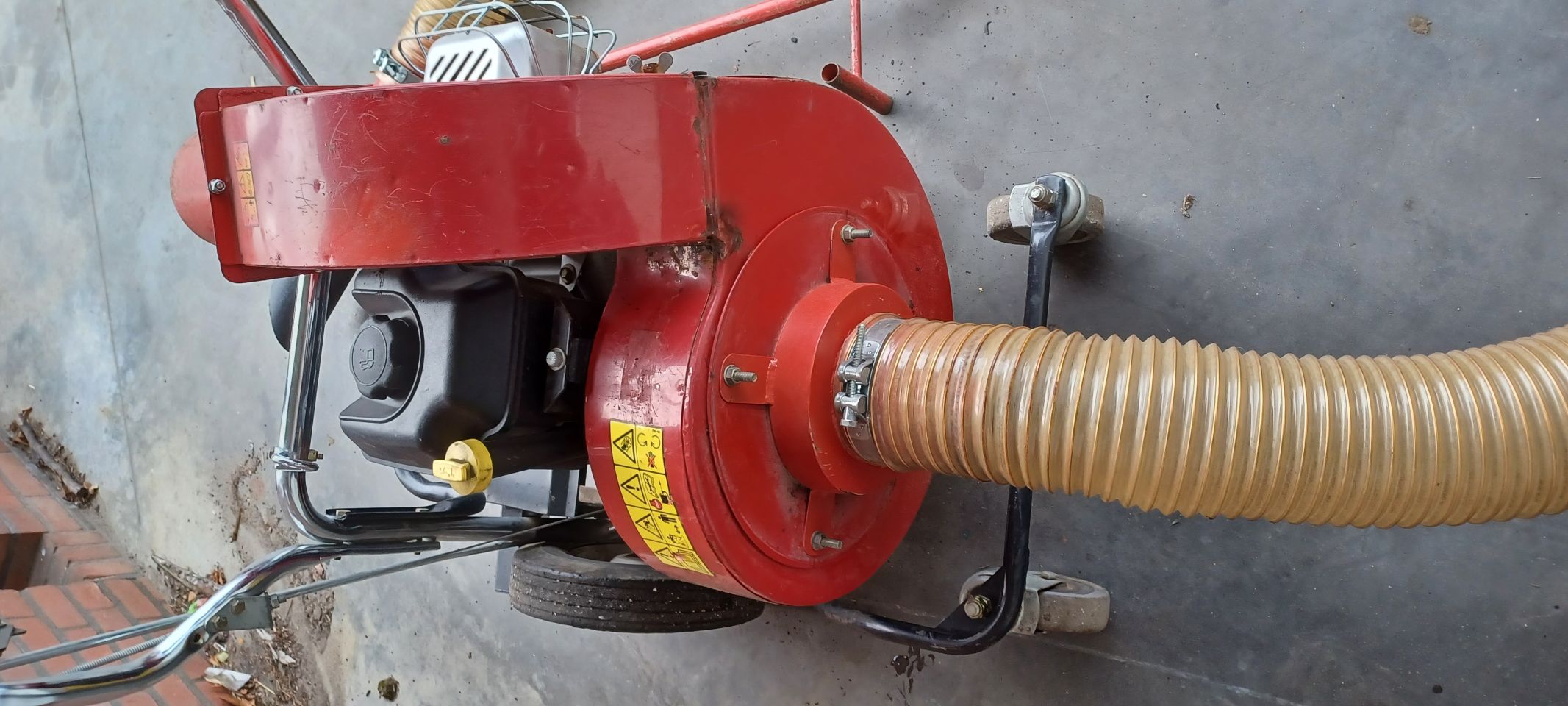 Bladzuiger en bladveegmachine 180 cm