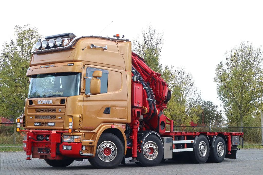 Scania R164-580 V8 8X2 | COPMA 990 | JIB | 6+4 EXT | WINCH | REMOTE