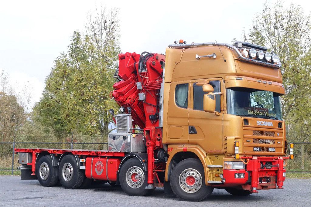 Scania R164-580 V8 8X2 | COPMA 990 | JIB | 6+4 EXT | WINCH | REMOTE