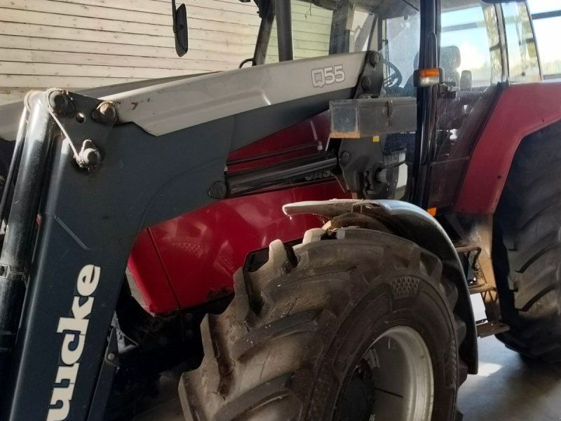 Case IH 5130 Maxxum Med frontlæsser, siloskovl, balletang & ballespyd
