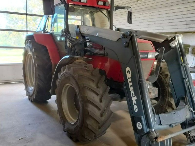Case IH 5130 Maxxum Med frontlæsser, siloskovl, balletang & ballespyd