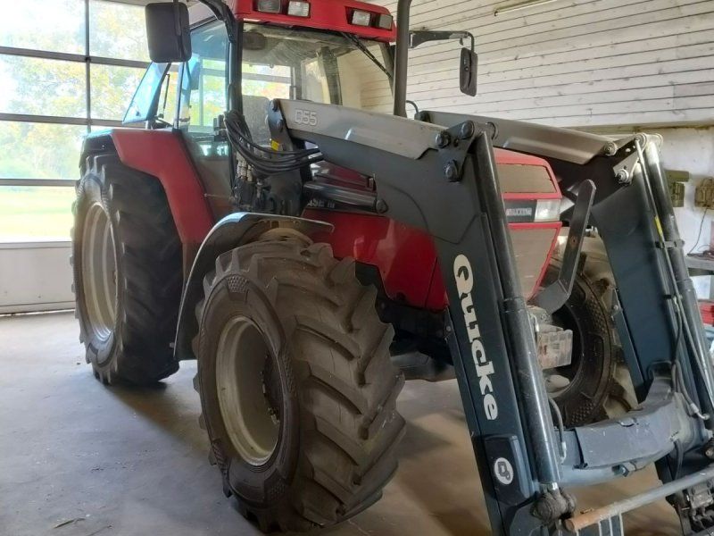 Case IH 5130 Maxxum Med frontlæsser, siloskovl, balletang & ballespyd