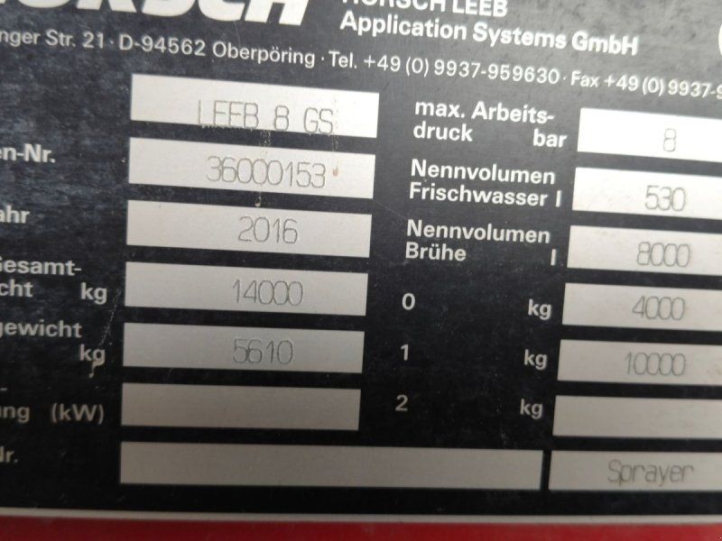 Horsch LEEB 8 GS