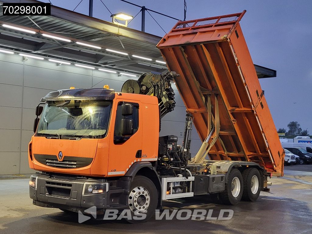 Renault Lander Premium 430 6X4 HIAB 211 EP-4 Crane Tipper Big-Axle Automatic Euro 5