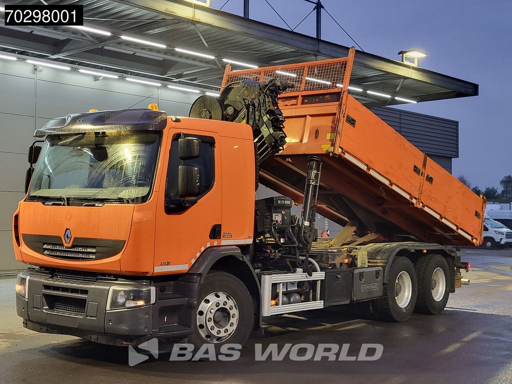 Renault Lander Premium 430 6X4 HIAB 211 EP-4 Crane Tipper Big-Axle Automatic Euro 5