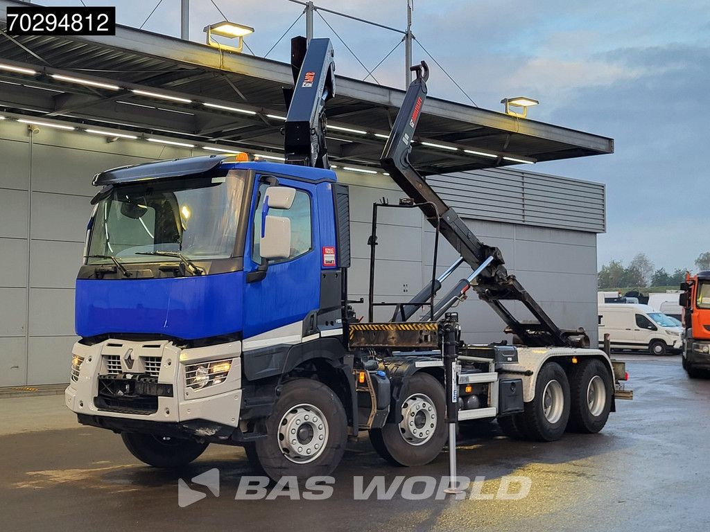 Renault C 430 8X4 HIAB X-Hiduo 188 B-2 Crane + Hook Full Steel Big-Axle Euro 6