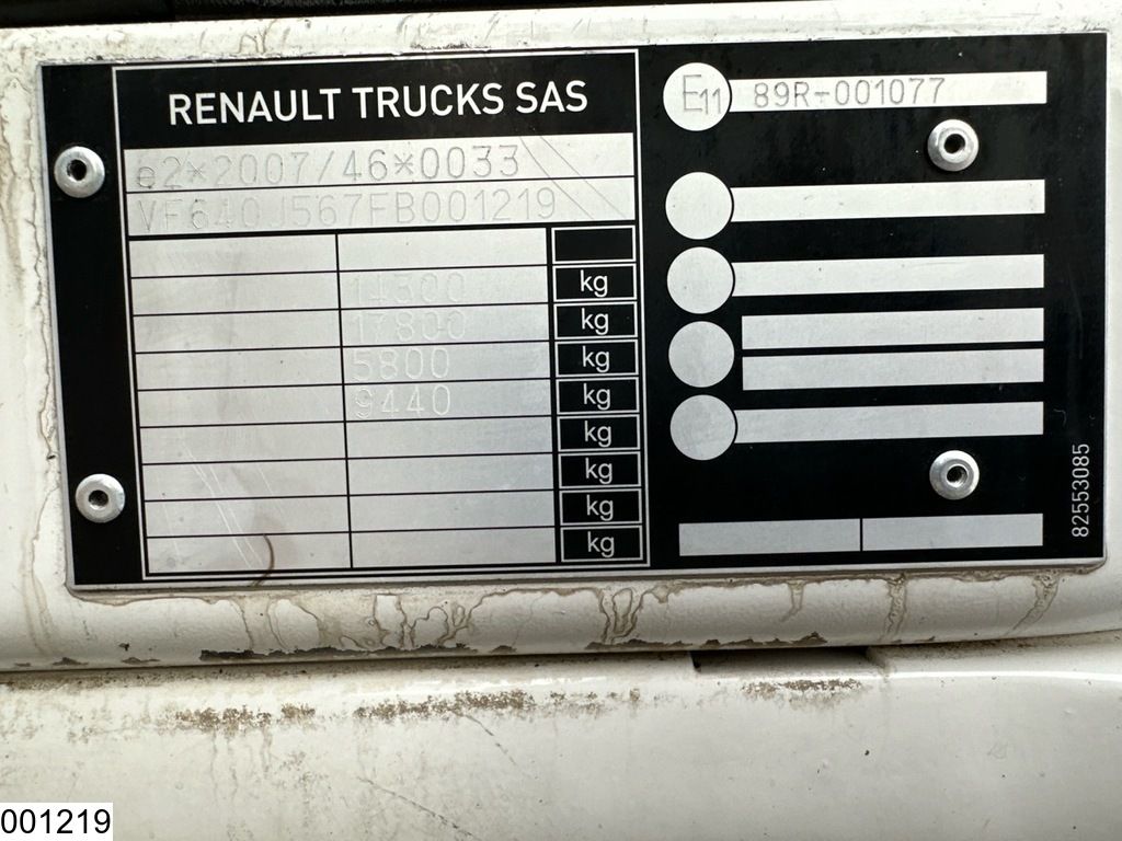 Renault D 14 210 EURO 5, Dhollandia