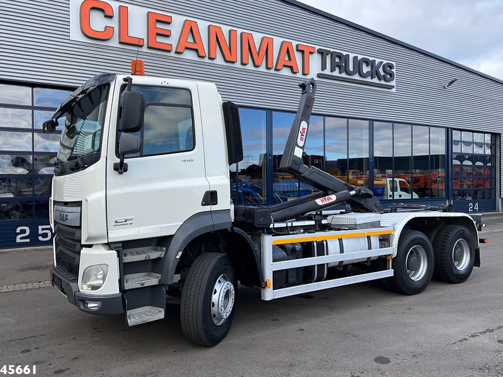 DAF FAT CF 410 Euro 6 6x4 Hyvalift 20 Ton haakarmsysteem