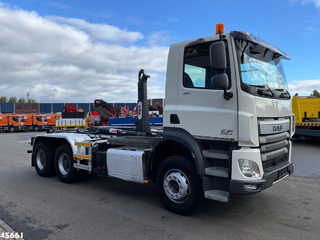 DAF FAT CF 410 Euro 6 6x4 Hyvalift 20 Ton haakarmsysteem