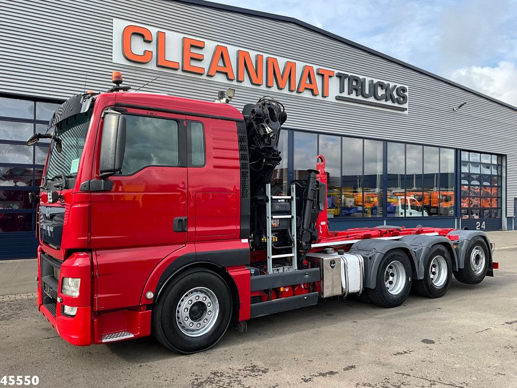 Man TGX 35.480 8x4 Euro 6 Hiab 28 Tonmeter laadkraan