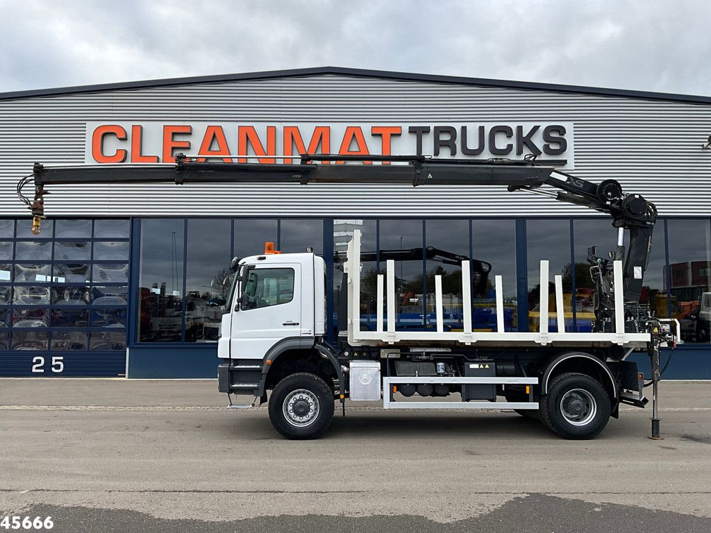 Mercedes-Benz AXOR 1929 4x4 VDL 14 Ton haakarmsysteem + Laadplateau met Hiab 14 Tonmeter laadkraan