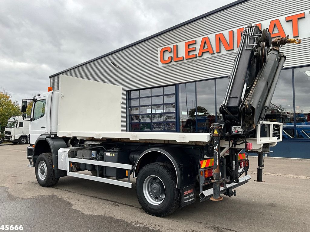 Mercedes-Benz AXOR 1929 4x4 VDL 14 Ton haakarmsysteem + Laadplateau met Hiab 14 Tonmeter laadkraan