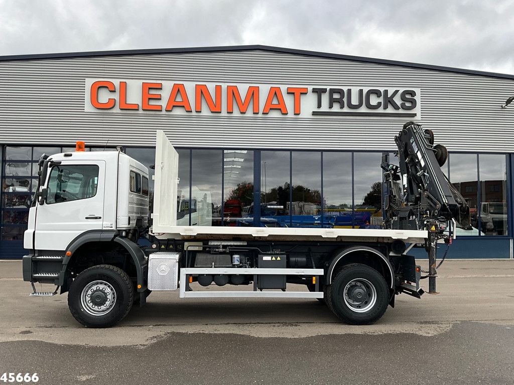Mercedes-Benz AXOR 1929 4x4 VDL 14 Ton haakarmsysteem + Laadplateau met Hiab 14 Tonmeter laadkraan