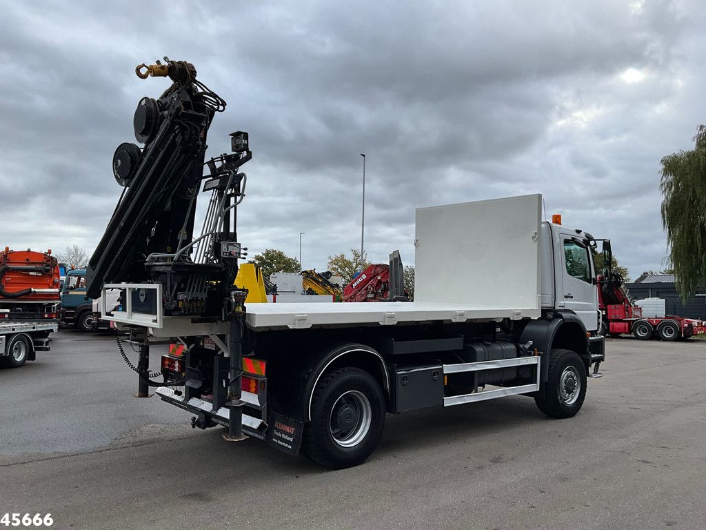 Mercedes-Benz AXOR 1929 4x4 VDL 14 Ton haakarmsysteem + Laadplateau met Hiab 14 Tonmeter laadkraan