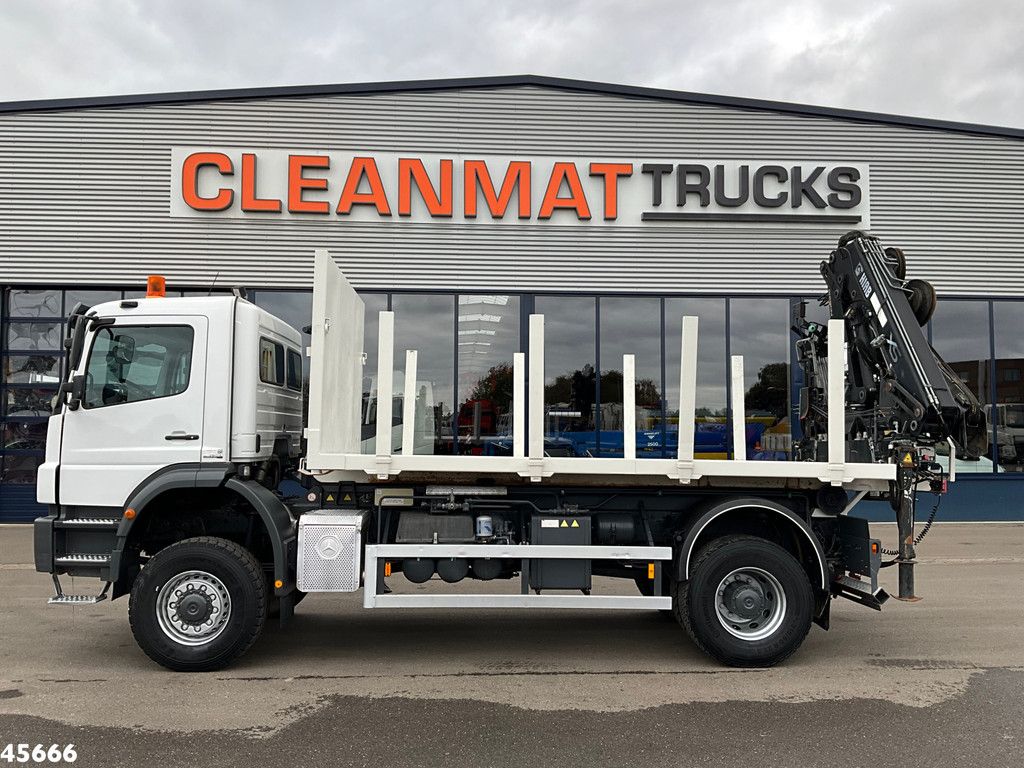 Mercedes-Benz AXOR 1929 4x4 VDL 14 Ton haakarmsysteem + Laadplateau met Hiab 14 Tonmeter laadkraan