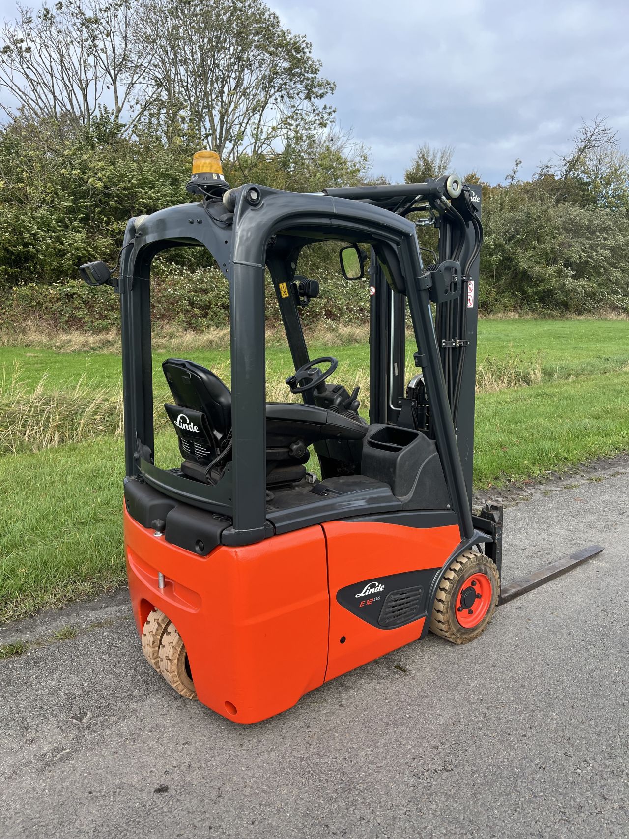 Linde E12-02 2018 elektrische heftruck triplo sideshift