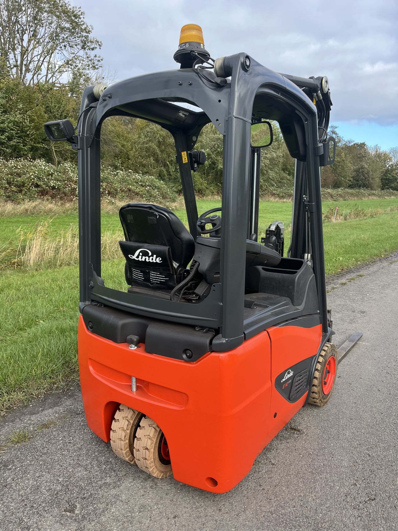 Linde E12-02 2018 elektrische heftruck triplo sideshift