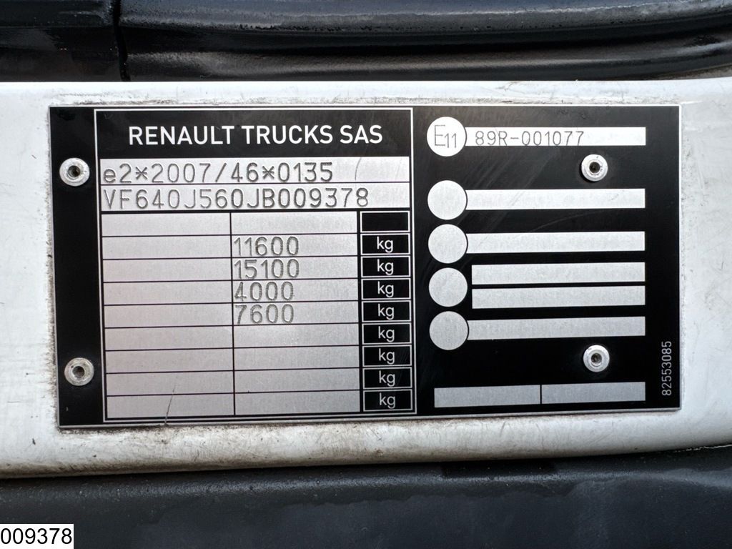 Renault D10 210 EURO 6, Steel suspension