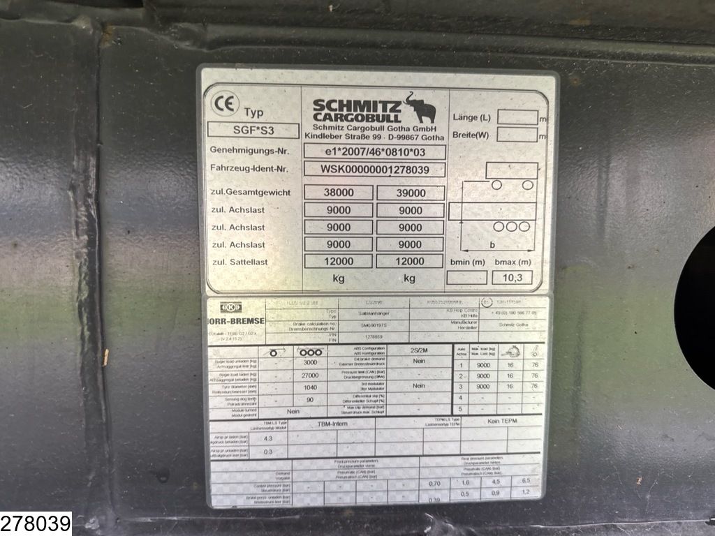 Schmitz kipper 55 m3
