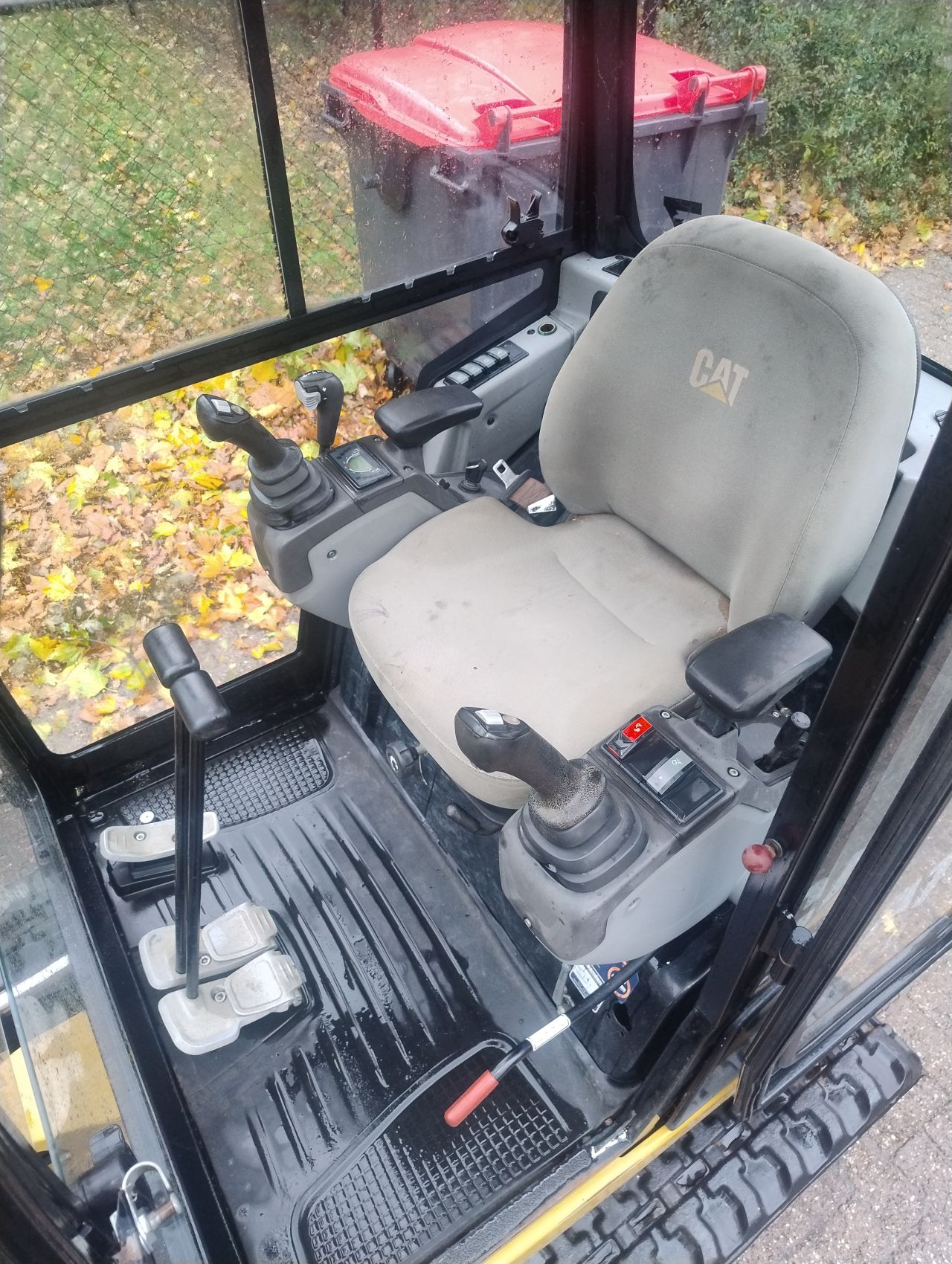 Cat 301.7 minigraver 2018 sloop sorteer functie