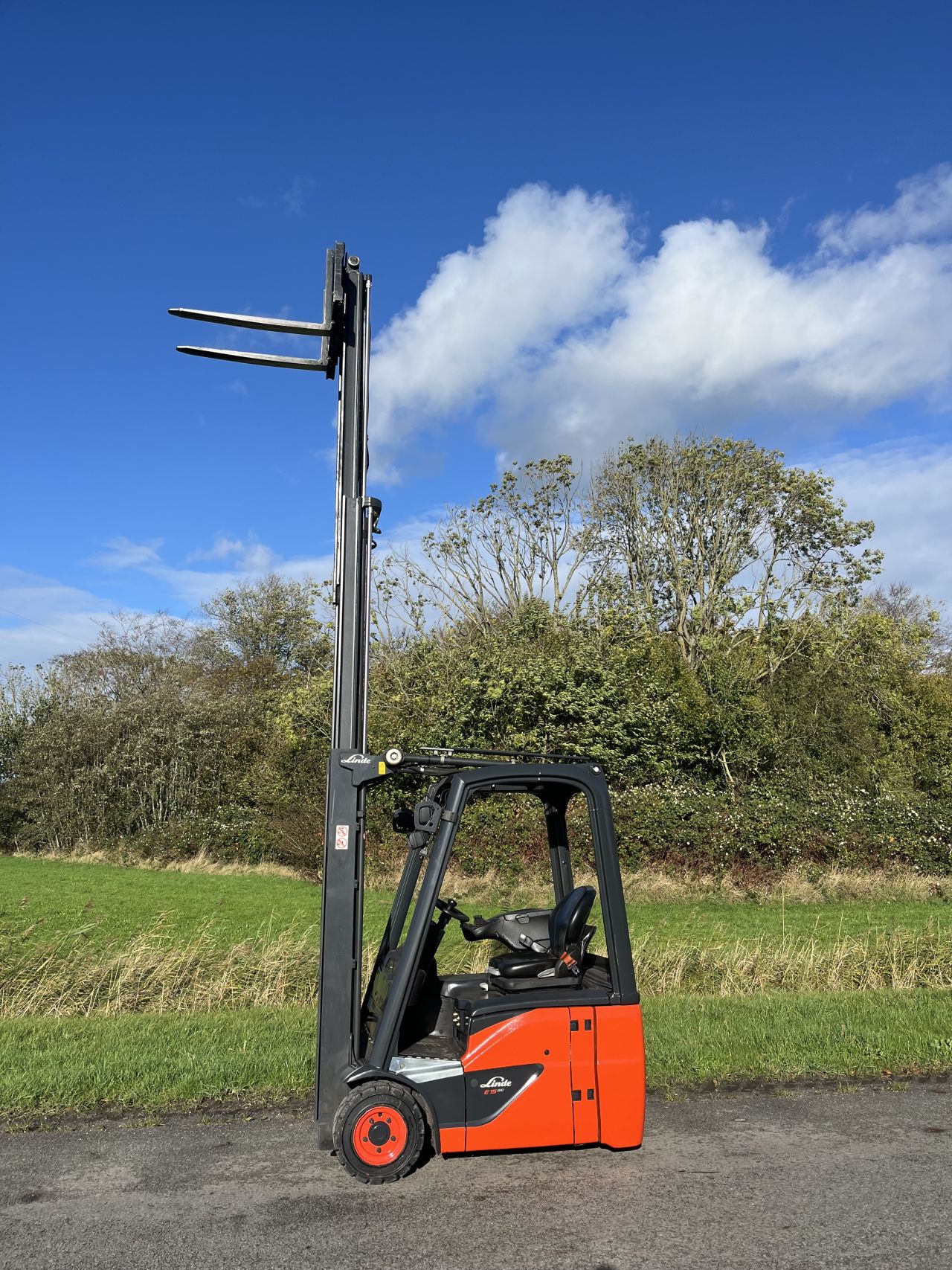 Linde E15 -02 elektrisch heftruck triplo Sideshift