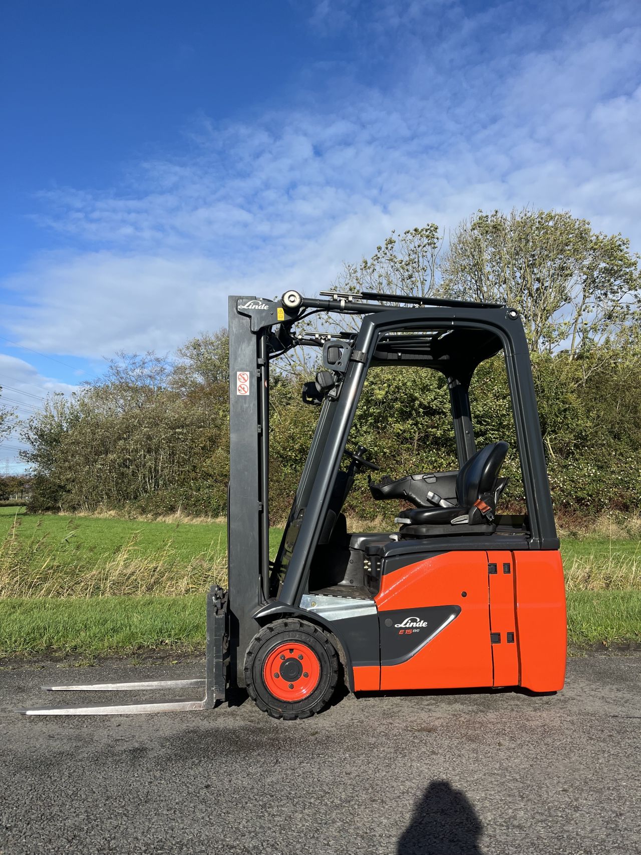 Linde E15 -02 elektrisch heftruck triplo Sideshift