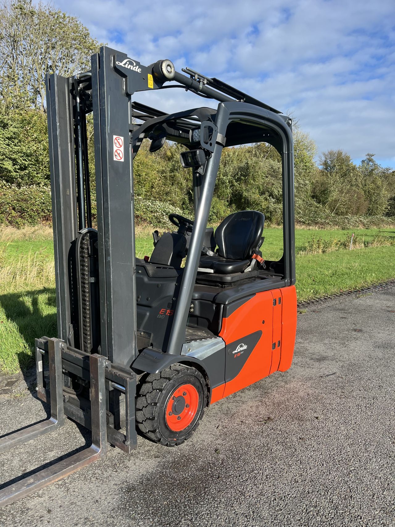 Linde E15 -02 elektrisch heftruck triplo Sideshift