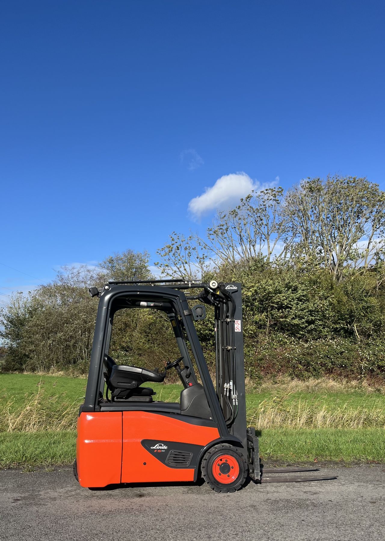 Linde E15 -02 elektrisch heftruck triplo Sideshift