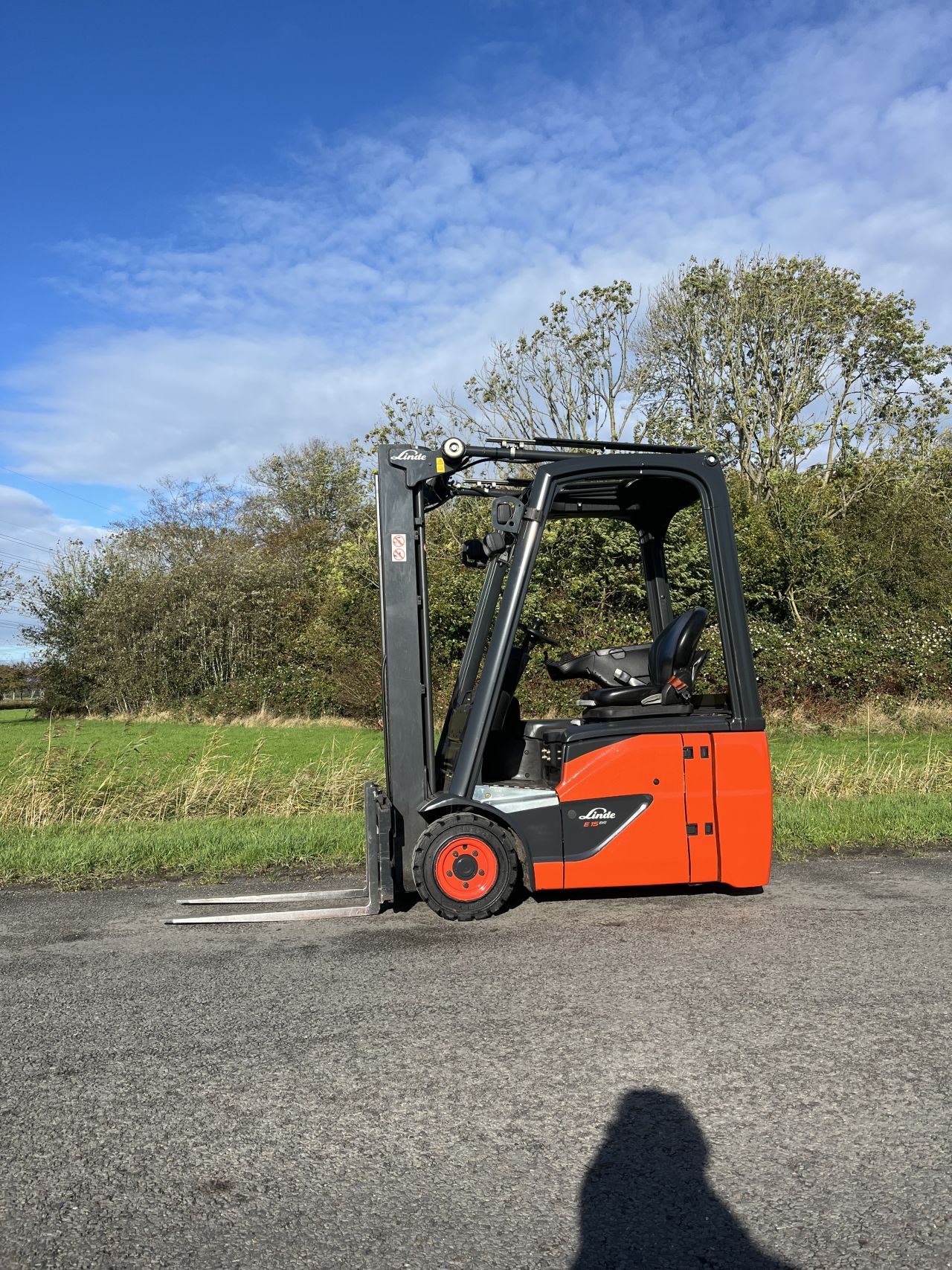 Linde E15 -02 elektrisch heftruck triplo Sideshift