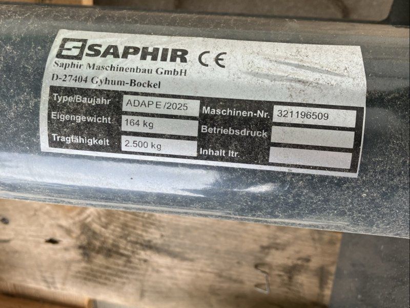 Saphir Adapterrahmen Bobcat schmal /