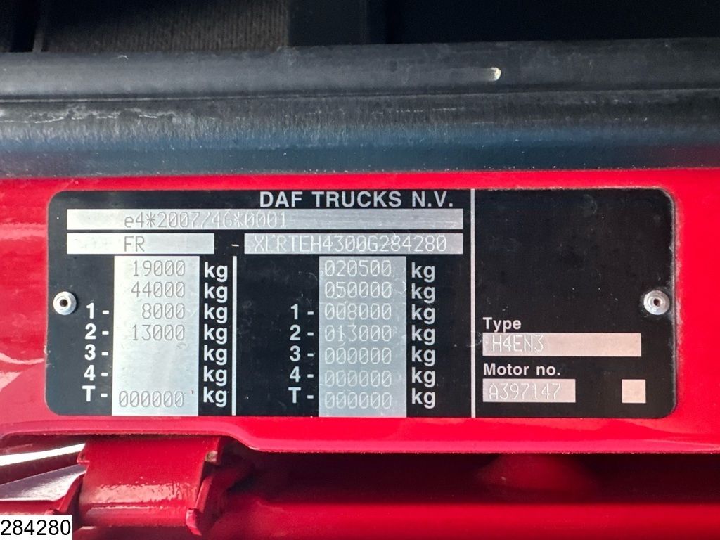 DAF XF 480 EURO 6, Retarder, Standairco, PTO