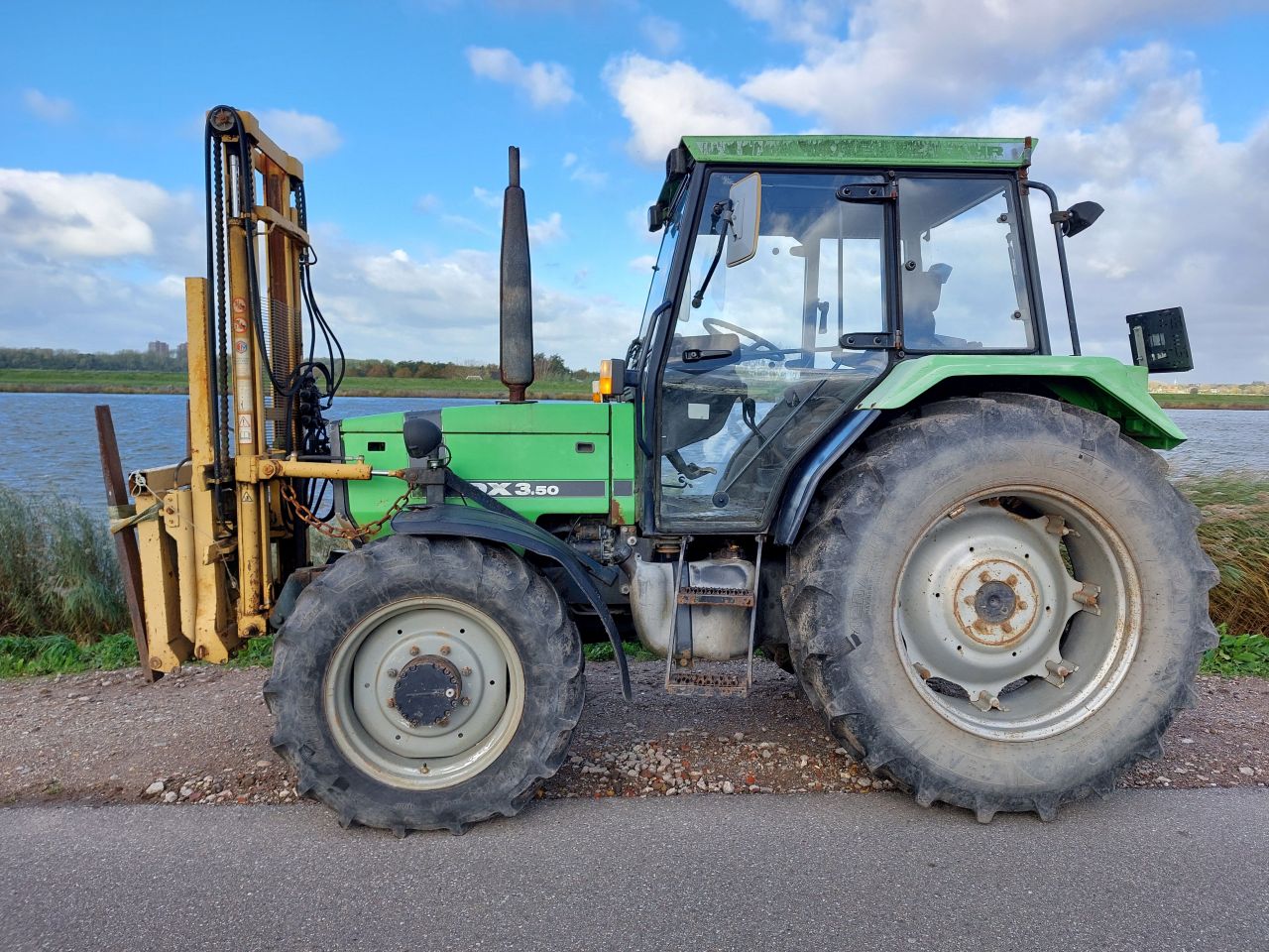 Deutz DX 3.50 4x4 met hefmast