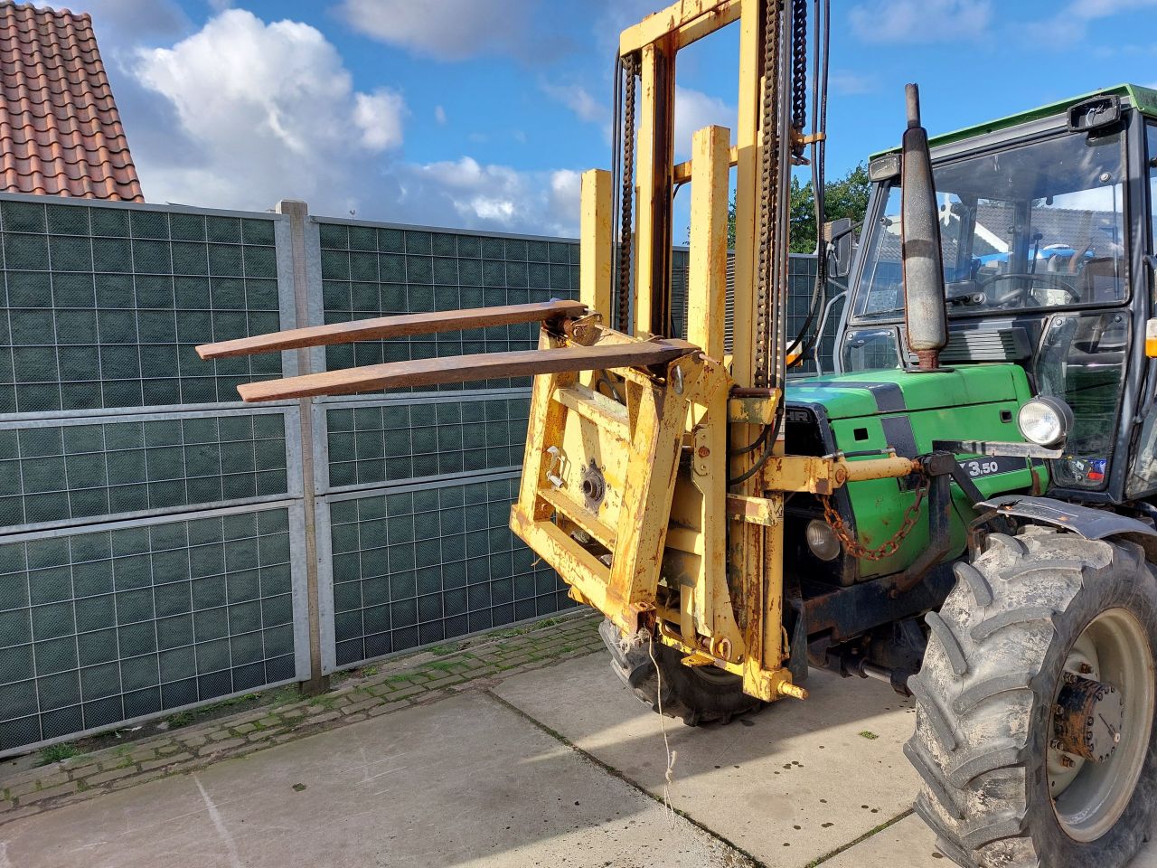 Deutz DX 3.50 4x4 met hefmast