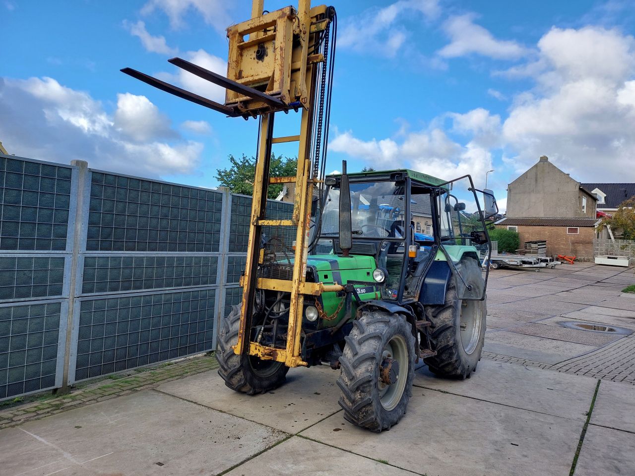 Deutz DX 3.50 4x4 met hefmast