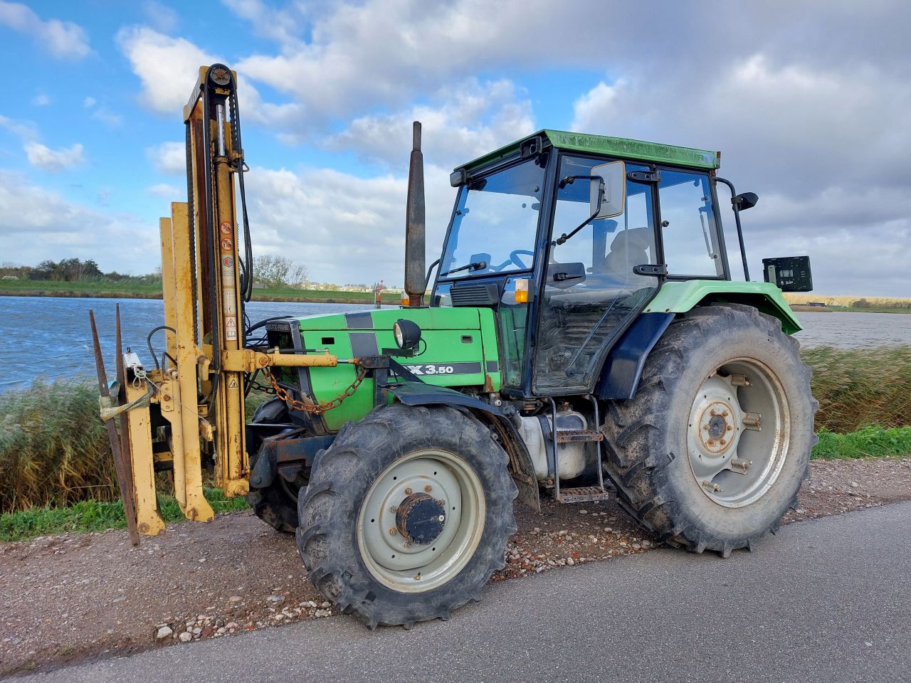 Deutz DX 3.50 4x4 met hefmast